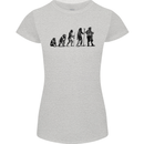 Bavarian Beer Evolution Oktoberfest Womens Petite Cut T-Shirt Sports Grey