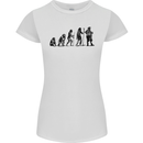 Bavarian Beer Evolution Oktoberfest Womens Petite Cut T-Shirt White