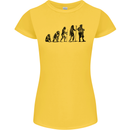 Bavarian Beer Evolution Oktoberfest Womens Petite Cut T-Shirt Yellow
