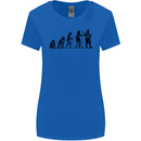 Bavarian Beer Evolution Oktoberfest Womens Wider Cut T-Shirt Royal Blue