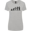 Bavarian Beer Evolution Oktoberfest Womens Wider Cut T-Shirt Sports Grey