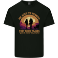 Be Nice to Hikers Funny Hiking Mountains Kids T-Shirt Childrens Black