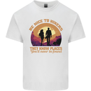 Be Nice to Hikers Funny Hiking Mountains Kids T-Shirt Childrens White