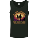 Be Nice to Hikers Funny Hiking Mountains Mens Vest Tank Top Black