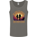Be Nice to Hikers Funny Hiking Mountains Mens Vest Tank Top Charcoal