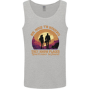 Be Nice to Hikers Funny Hiking Mountains Mens Vest Tank Top Sports Grey