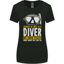 Be Nice to a Scuba Diver Funny Diving Womens Wider Cut T-Shirt Black