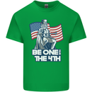 Be One With 4th of July American Independence Kids T-Shirt Childrens Irish Green