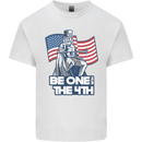 Be One With 4th of July American Independence Kids T-Shirt Childrens White