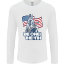 Be One With 4th of July American Independence Mens Long Sleeve T-Shirt White