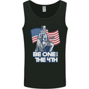 Be One With 4th of July American Independence Mens Vest Tank Top Black