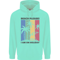 Beach Please Im on Holiday Funny Childrens Kids Hoodie Peppermint