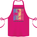 Beach Please Im on Holiday Funny Cotton Apron 100% Organic Pink