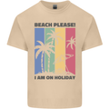 Beach Please Im on Holiday Funny Mens Cotton T-Shirt Tee Top Sand