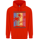 Beach Please Im on Vacation Funny Childrens Kids Hoodie Bright Red