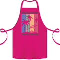 Beach Please Im on Vacation Funny Cotton Apron 100% Organic Pink