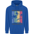 Beach Please Im on Vacation Funny Mens 80% Cotton Hoodie Royal Blue