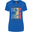 Beach Please Im on Vacation Funny Womens Wider Cut T-Shirt Royal Blue
