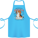 Beagle Anatomy Funny Dog Cotton Apron 100% Organic Turquoise