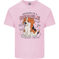 Beagle Anatomy Funny Dog Kids T-Shirt Childrens Light Pink