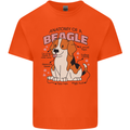 Beagle Anatomy Funny Dog Kids T-Shirt Childrens Orange