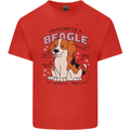 Beagle Anatomy Funny Dog Kids T-Shirt Childrens Red
