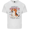 Beagle Anatomy Funny Dog Kids T-Shirt Childrens White