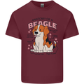 Beagle Anatomy Funny Dog Mens Cotton T-Shirt Tee Top Maroon