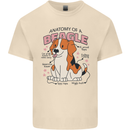 Beagle Anatomy Funny Dog Mens Cotton T-Shirt Tee Top Natural