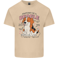 Beagle Anatomy Funny Dog Mens Cotton T-Shirt Tee Top Sand