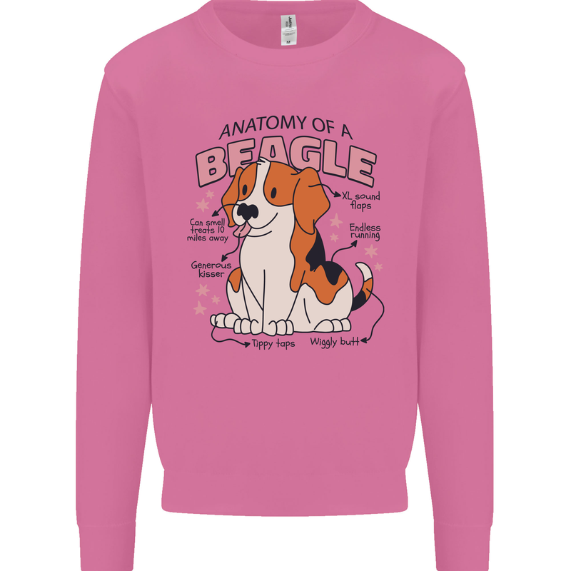 Beagle Anatomy Funny Dog Mens Sweatshirt Jumper Azalea