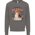 Beagle Anatomy Funny Dog Mens Sweatshirt Jumper Charcoal