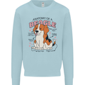 Beagle Anatomy Funny Dog Mens Sweatshirt Jumper Light Blue