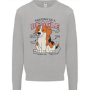 Beagle Anatomy Funny Dog Mens Sweatshirt Jumper Sports Grey