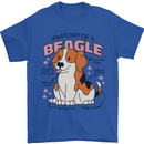 Beagle Anatomy Funny Dog Mens T-Shirt 100% Cotton Royal Blue