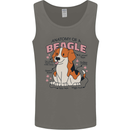 Beagle Anatomy Funny Dog Mens Vest Tank Top Charcoal