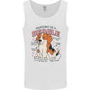 Beagle Anatomy Funny Dog Mens Vest Tank Top White