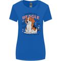 Beagle Anatomy Funny Dog Womens Wider Cut T-Shirt Royal Blue