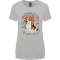 Beagle Anatomy Funny Dog Womens Wider Cut T-Shirt Sports Grey