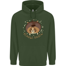 Beagle Bagel Funny Dog Childrens Kids Hoodie Forest Green