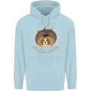 Beagle Bagel Funny Dog Childrens Kids Hoodie Light Blue