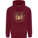 Beagle Bagel Funny Dog Childrens Kids Hoodie Maroon