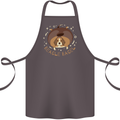 Beagle Bagel Funny Dog Cotton Apron 100% Organic Dark Grey
