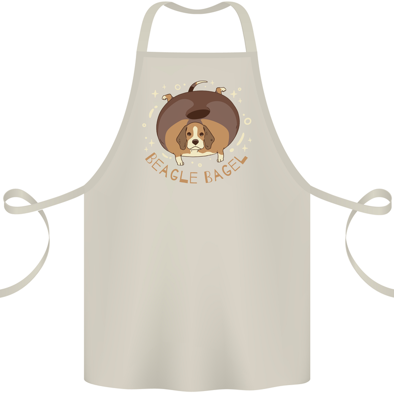 Beagle Bagel Funny Dog Cotton Apron 100% Organic Natural
