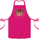 Beagle Bagel Funny Dog Cotton Apron 100% Organic Pink
