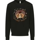 Beagle Bagel Funny Dog Kids Sweatshirt Jumper Black