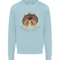 Beagle Bagel Funny Dog Kids Sweatshirt Jumper Light Blue