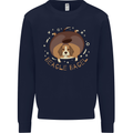 Beagle Bagel Funny Dog Kids Sweatshirt Jumper Navy Blue
