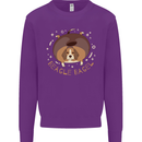 Beagle Bagel Funny Dog Kids Sweatshirt Jumper Purple