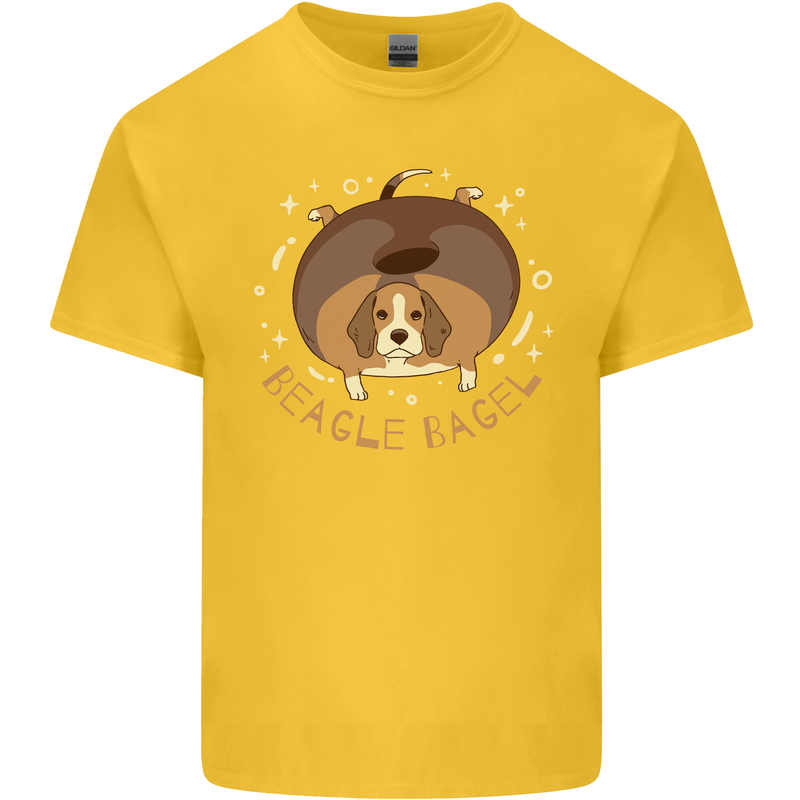 Beagle Bagel Funny Dog Kids T-Shirt Childrens Yellow